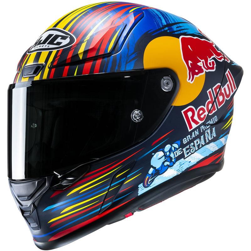 HJC RPHA 1N Jerez Red Bull Helmet Racing Full Face Speaker Pockets