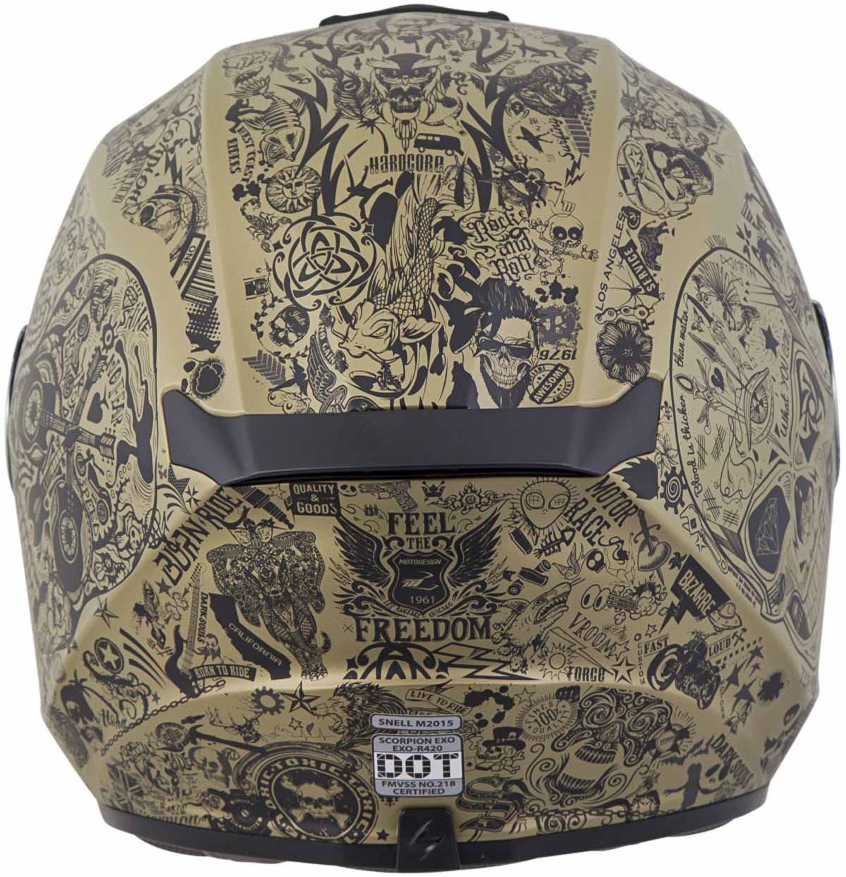 Scorpion EXO-R420 Helmet Lightweight Removable Liner DOT SNELL M2015 XS-4XL - Picture 88 of 101