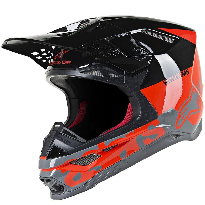 Alpinestars Supertech M8 Helmet Contact Dark Red/White XS Off Road MIPS DOT ECE - Picture 49 of 106