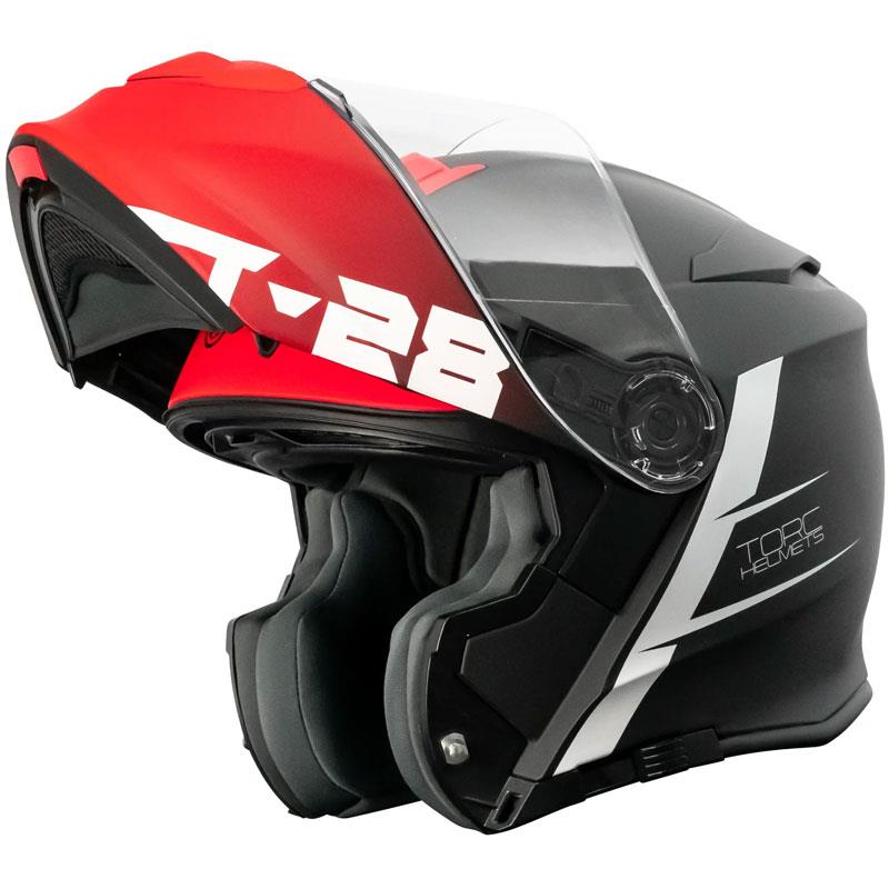 Torc T28 T28B Helmet Bluetooth or without - Flip Up Modular Inner Shield DOT ECE - Picture 69 of 103