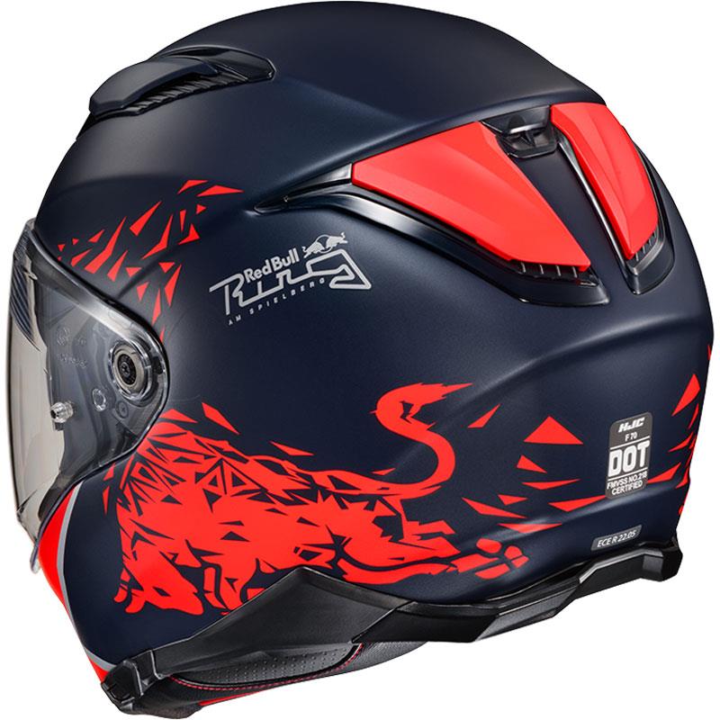 HJC F70 Spielberg Red Bull Ring Helmet Full Face Inner Sunshield DOT ECE S-2XL - Picture 5 of 5
