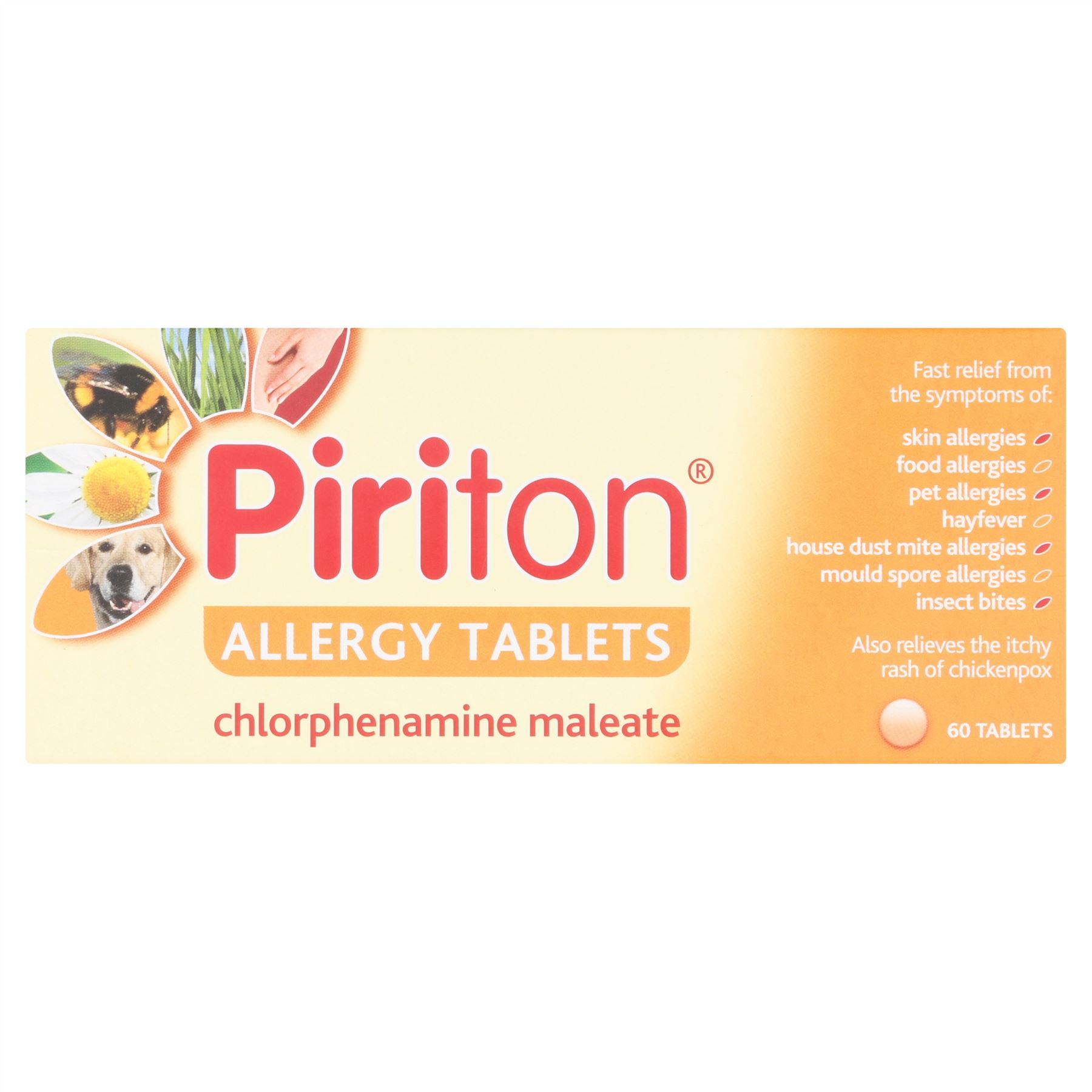 Piriton Allergy Tablets 60 Tablets 5000347029882 eBay