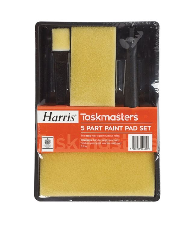 Harris Taskmasters 5 Part Paint Pad Set Paint Pads LG400 5000253004003