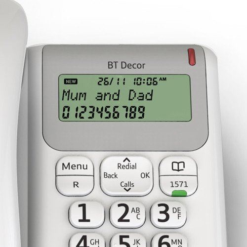 BT Decor 2200 Corded Telephone, White eBay