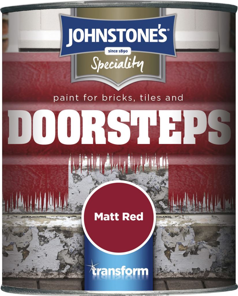 Johnstone's Brick,Tile Step Paint 750ml Matt Red Floor Paint 307950