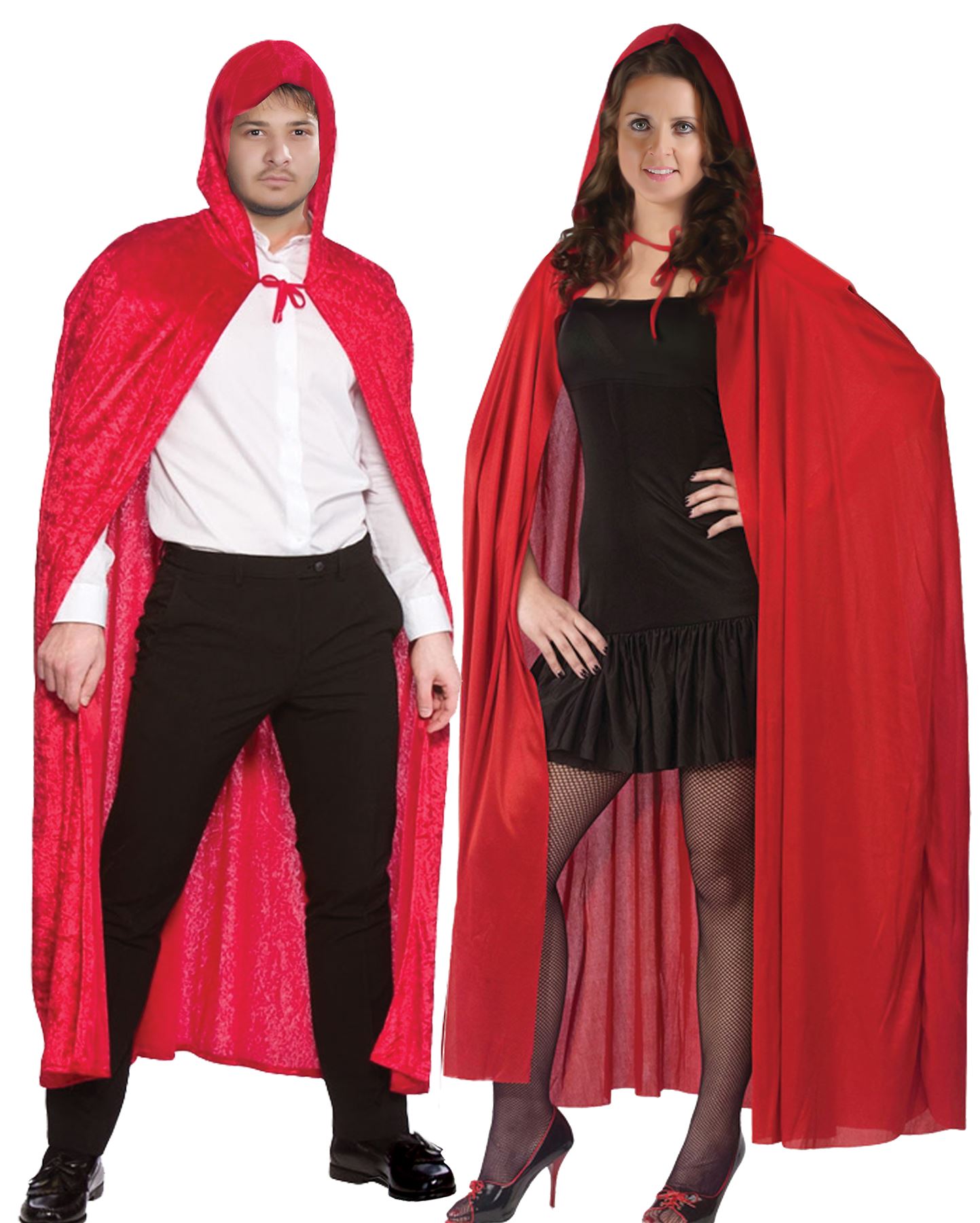adult velvet hooded cape fancy dress halloween party costume