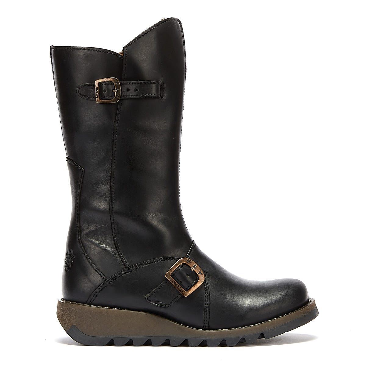 Fly London Womens Black Mes 2 Leather 