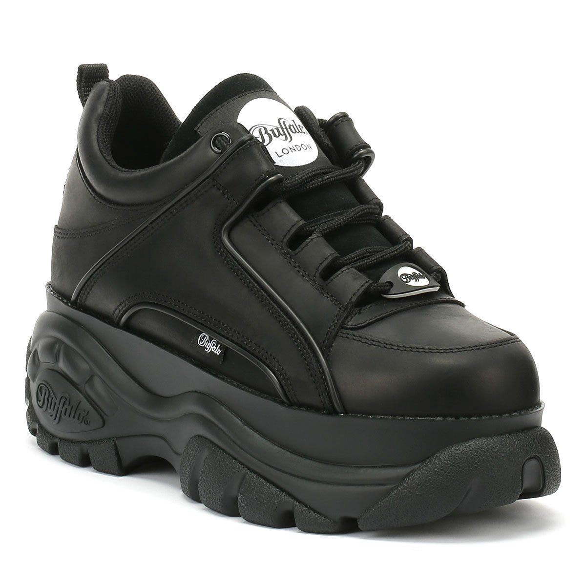 Pre-owned Buffalo Technology Buffalo London 1339-14 Womens Sneakers - (black)