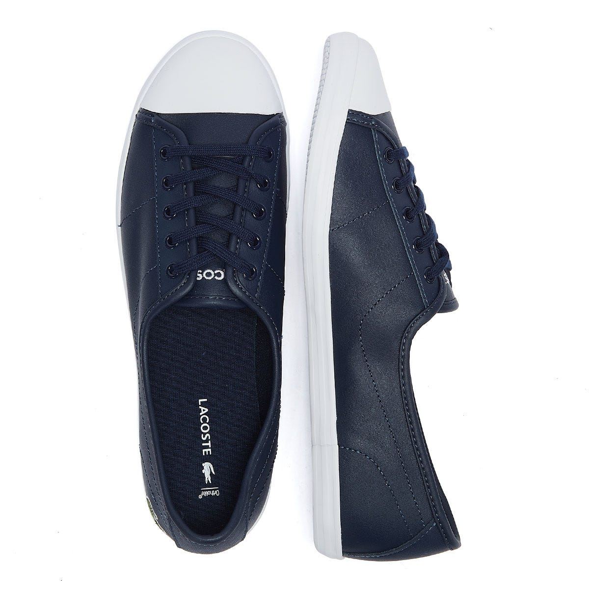 blue lacoste trainers