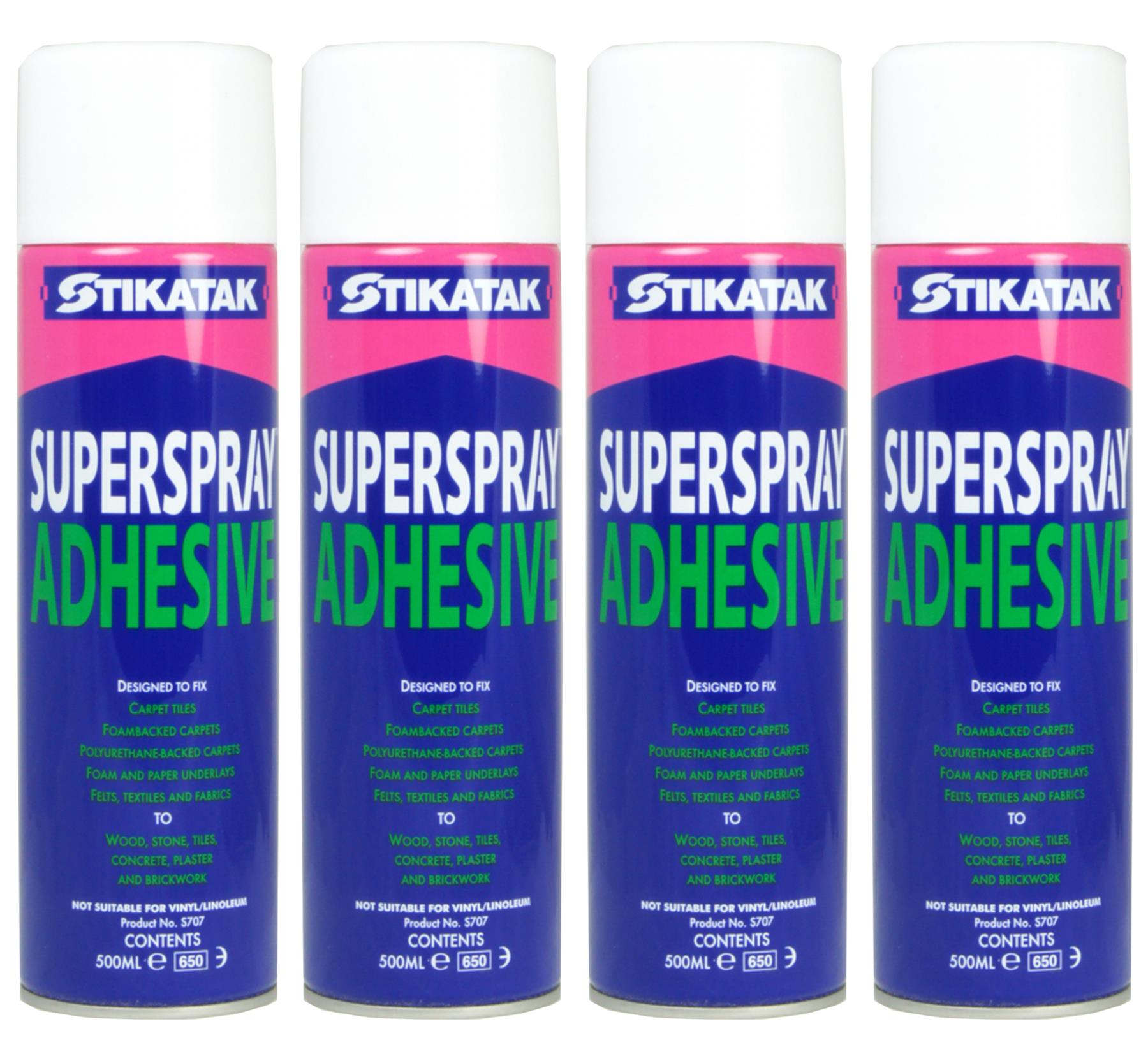Stikatak All Purpose Superspray Adhesive Carpet Tile Flooring Spray