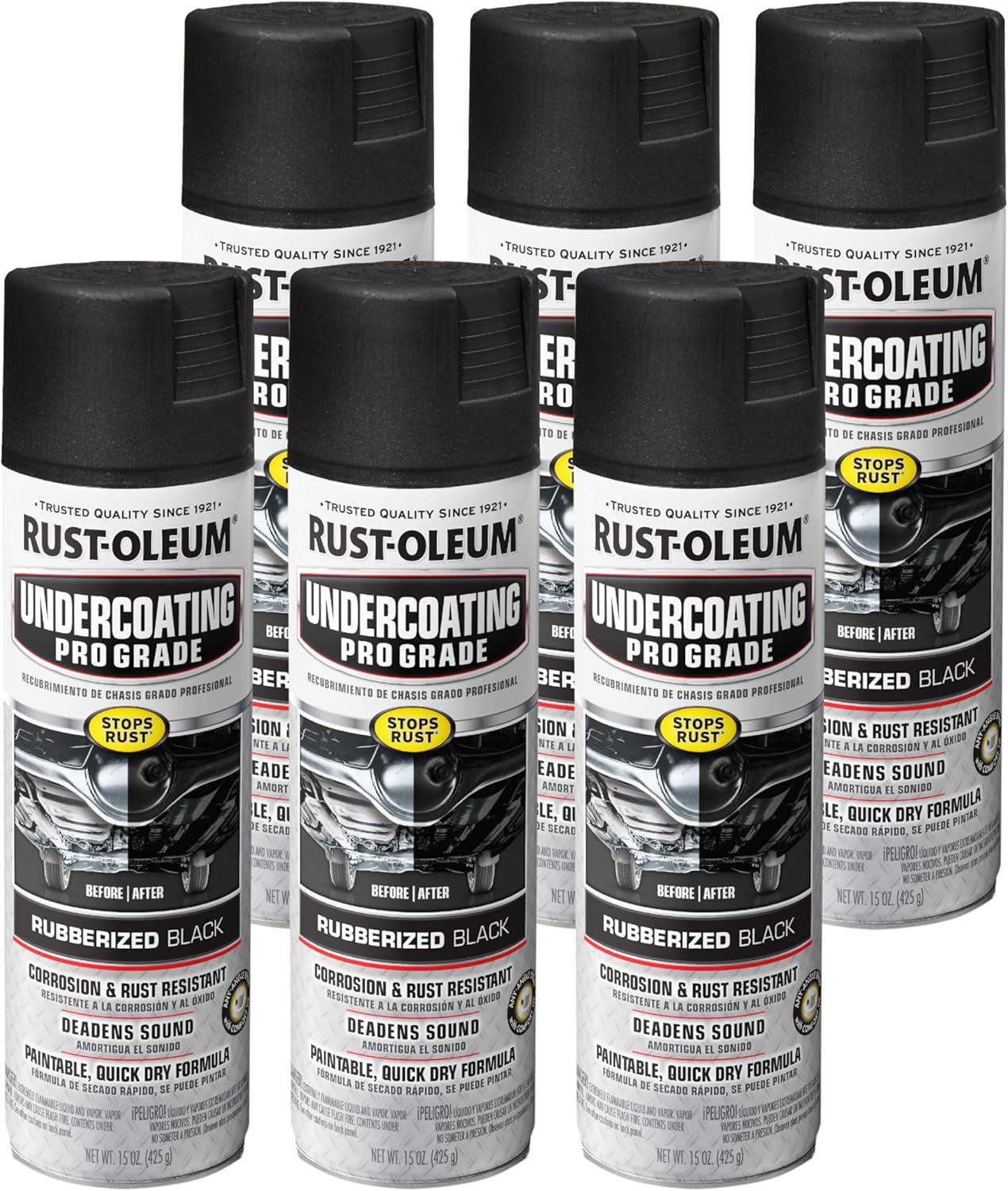 Rust-Oleum Automotive Professional Undercoating, 15 oz Rubberized Black- 248656