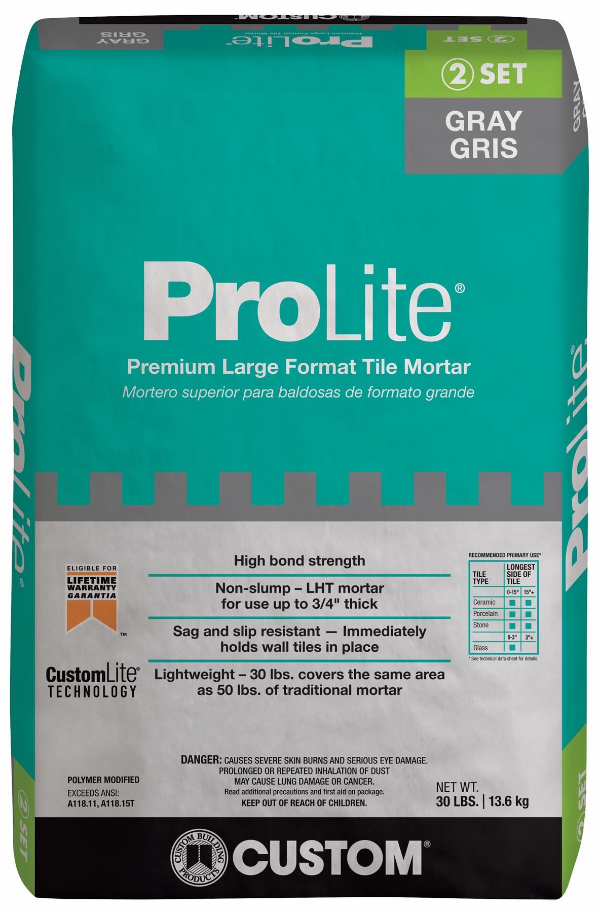 CUSTOM ProLite Premium Large Format Tile Mortar