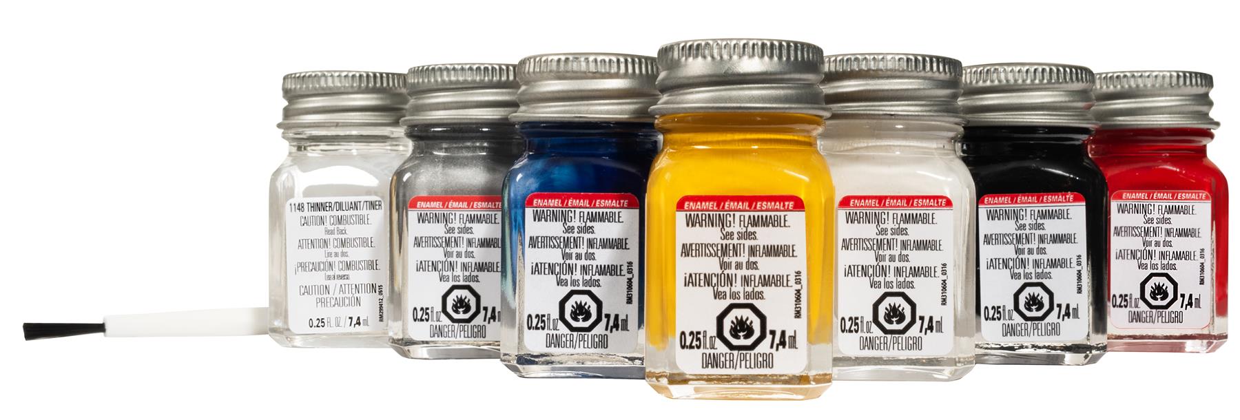 Testors Enamel Paint Sets, 8 pc