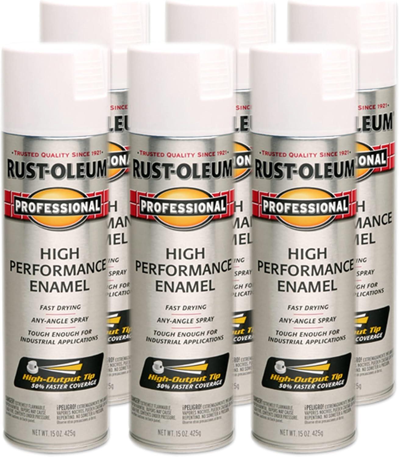 Rust-Oleum High Performance Enamel Spray, 6pk Case