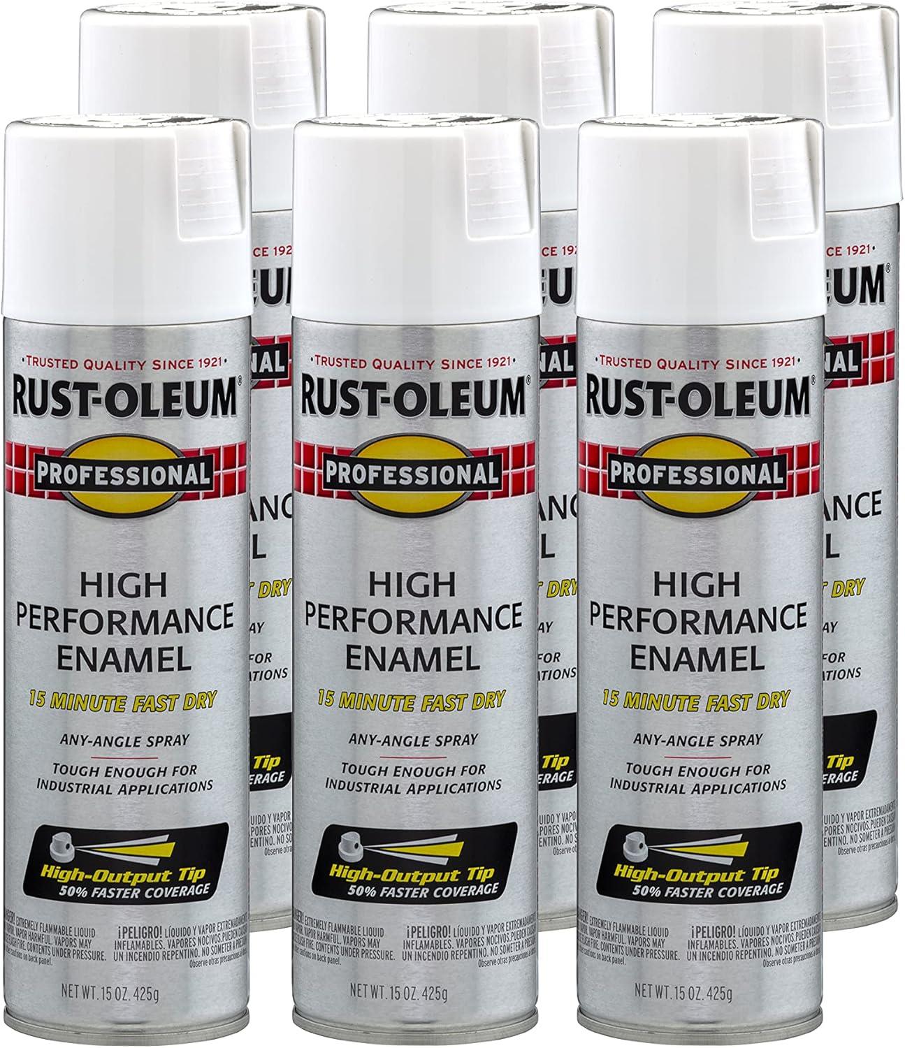 Rust-Oleum High Performance Enamel Spray, 6pk Case