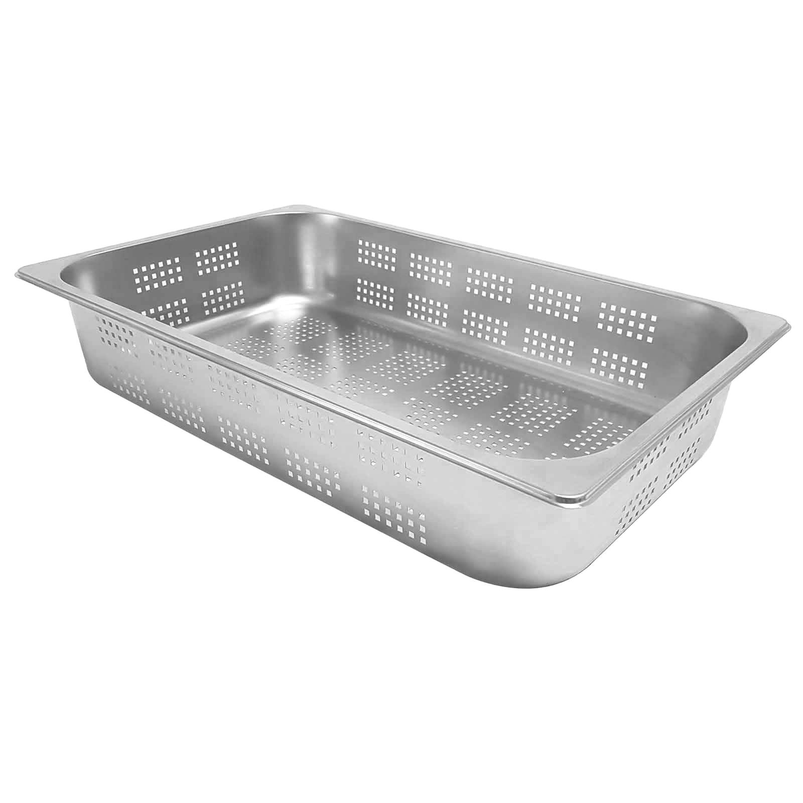 Perforated Gastronorm Pan 1/1 Stainless Steel Combi Oven Steamer Tray Bain Marie - Picture 3 of 4
