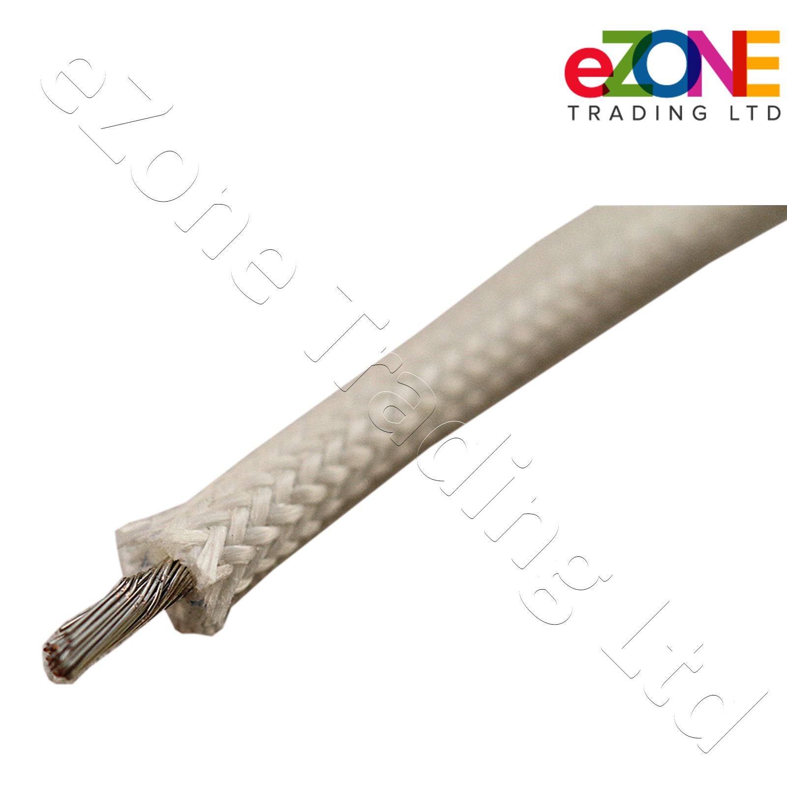 Heat Resistant High Temperature Glass Fibre Wire cable 500C White Oven