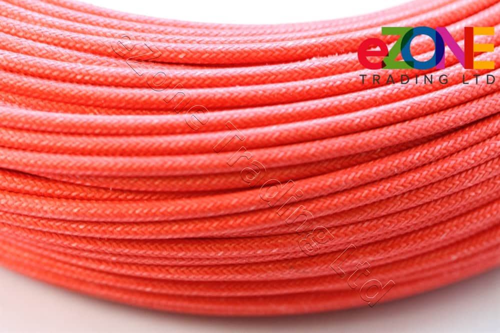 High Temperature Oven Heat Fire Resistant Braided Glass Fibre Wire