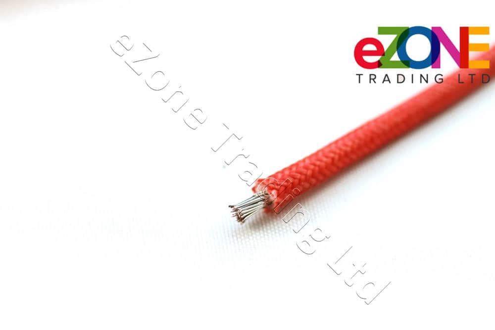 High Temperature Oven Heat Fire Resistant Braided Glass Fibre Wire
