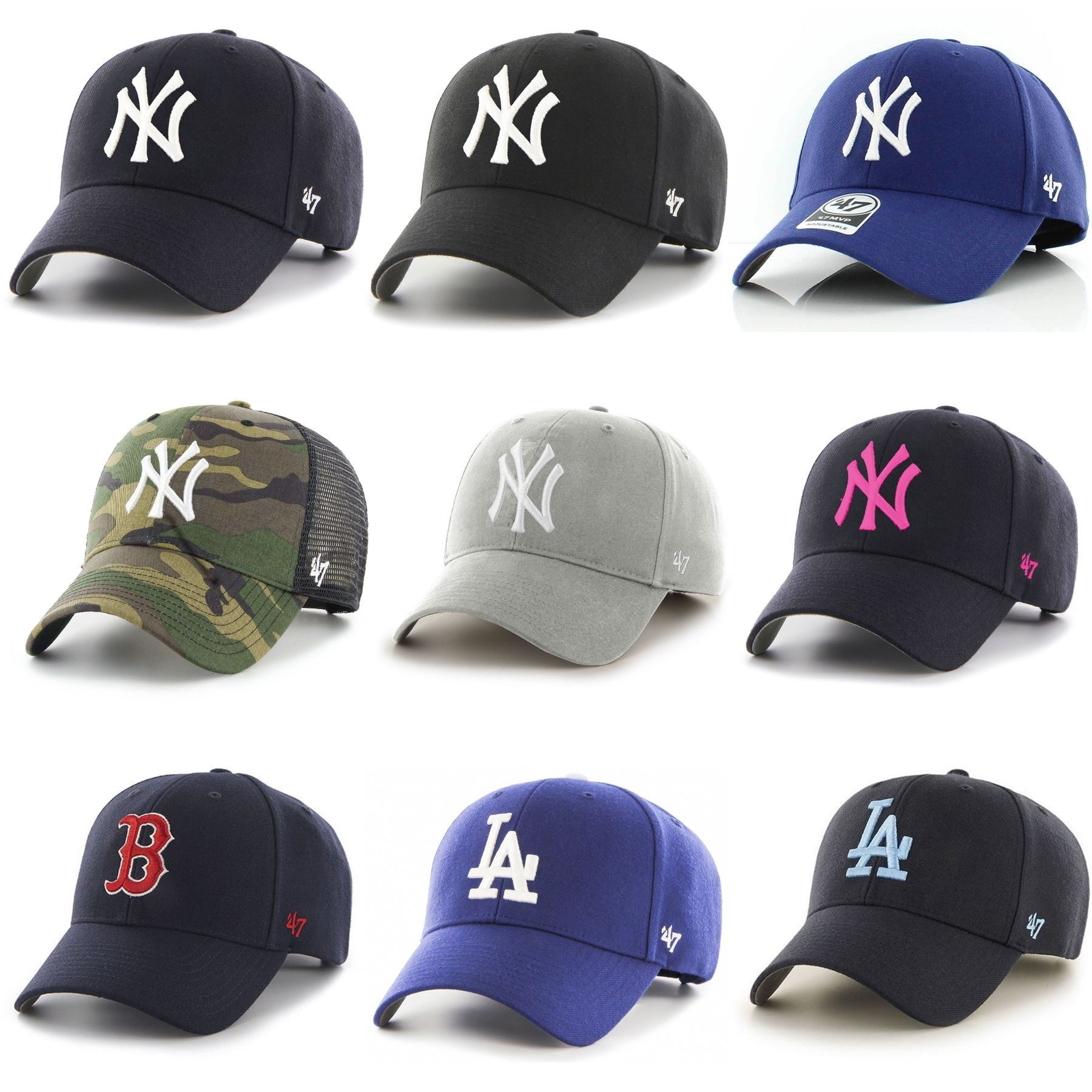 2019 Moda NY Da Corsa Uomo in Scatola Snapback CAMIONISTA Cappello Hip-Hop regolabile Cap UK
