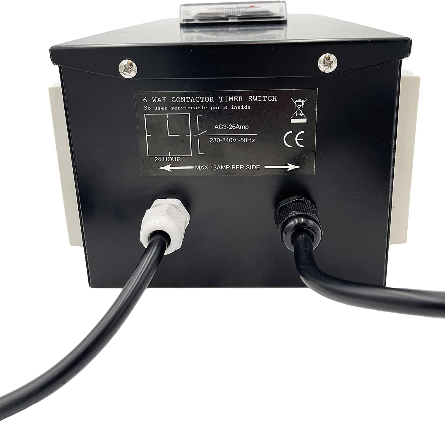 Senua Contactor 4, 6, 8 Way Grow Room Light Relay Timer - Picture 14 of 21