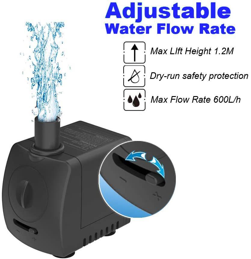 Submersible Water Pump Fish Tank Aquarium Feature Pond Fountain 4000 Litres/hr - Picture 13 of 41