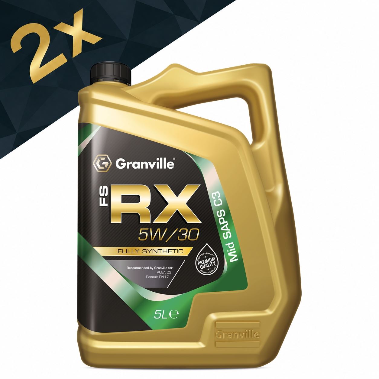 2x Granville - FS-RX 5W-30 Fully Synthetic Engine Oil 5L