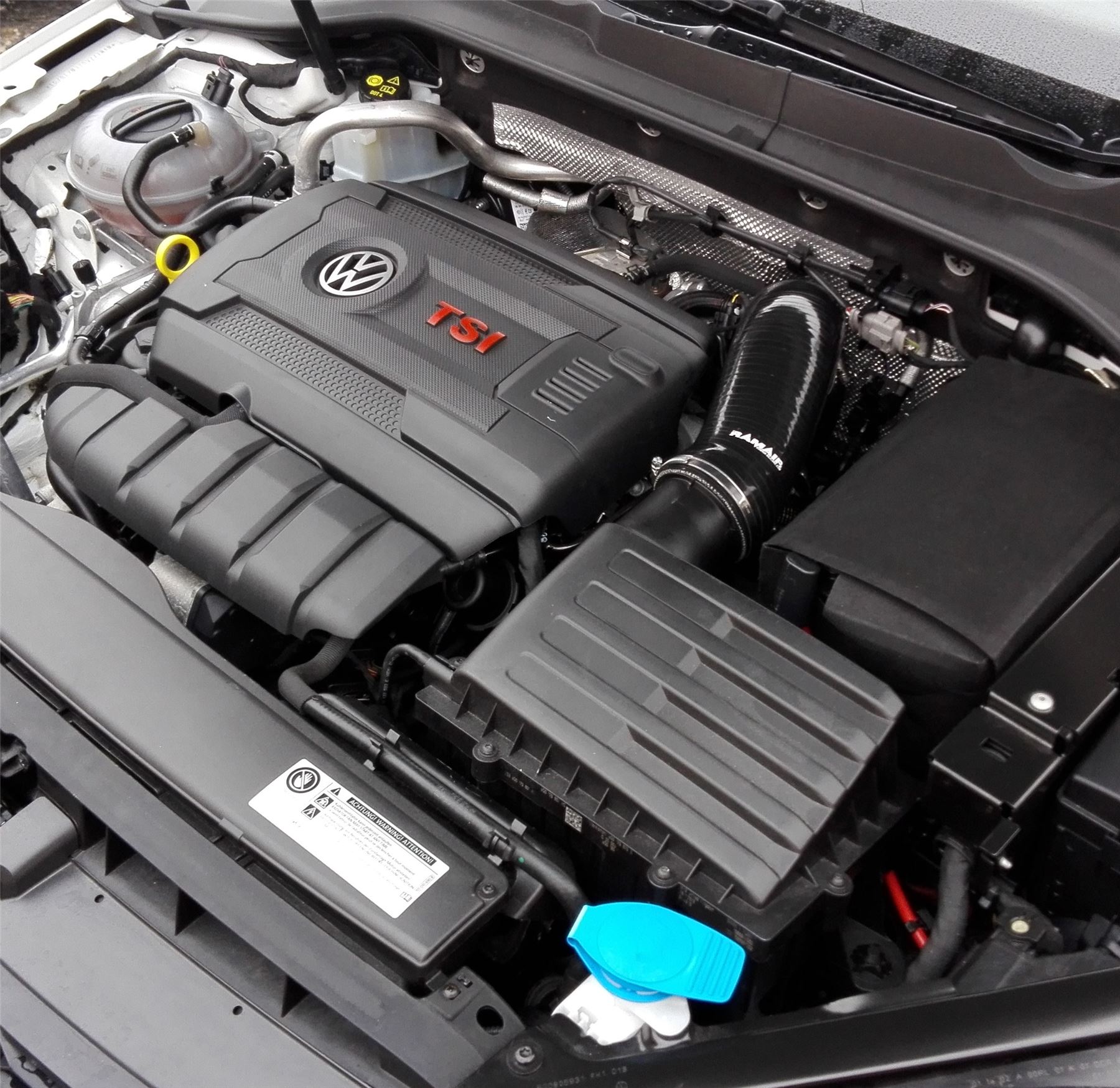 Nero Ramair in Silicone Tubo Di Aspirazione Tubo Flessibile /& Turbo Inlet sui Gomiti-Seat Leon Cupra STI