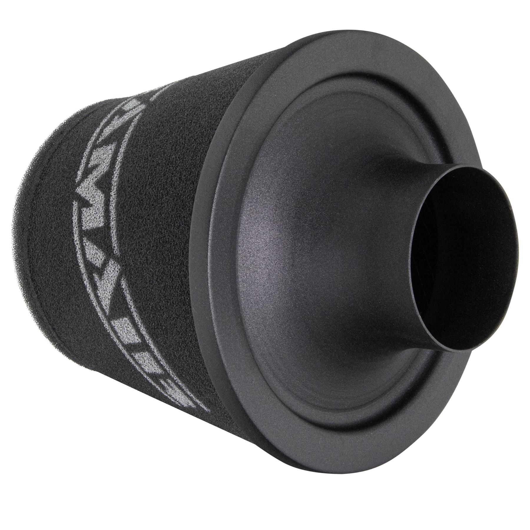 RAMAIR Universal Doppel Lagen Schaum Schwarz Luftfilter Mit 80Mm Id Silikon