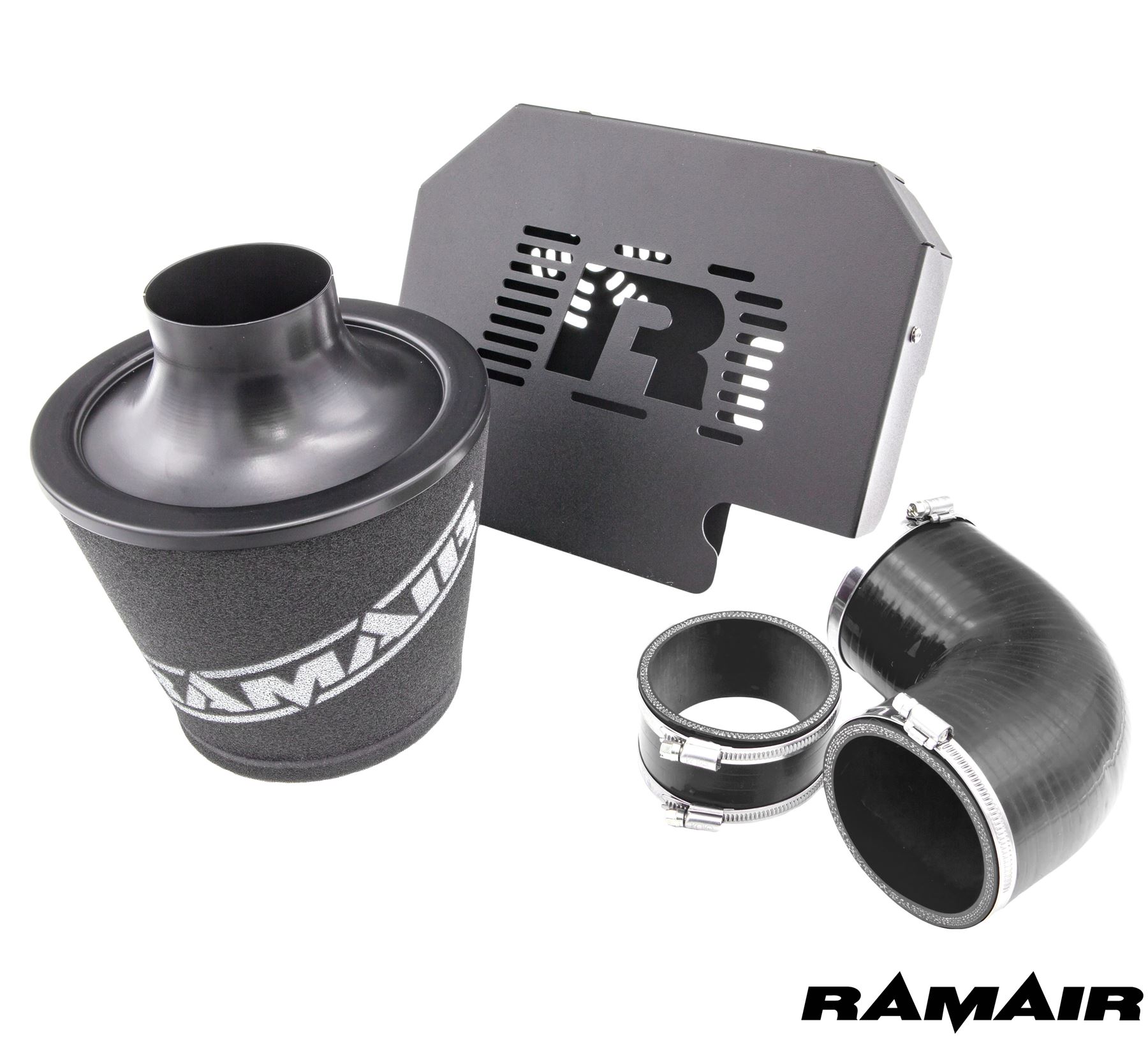 Ramair Ford Focus ST225 mk2 Black Induction Air Filter Intake Kit RS