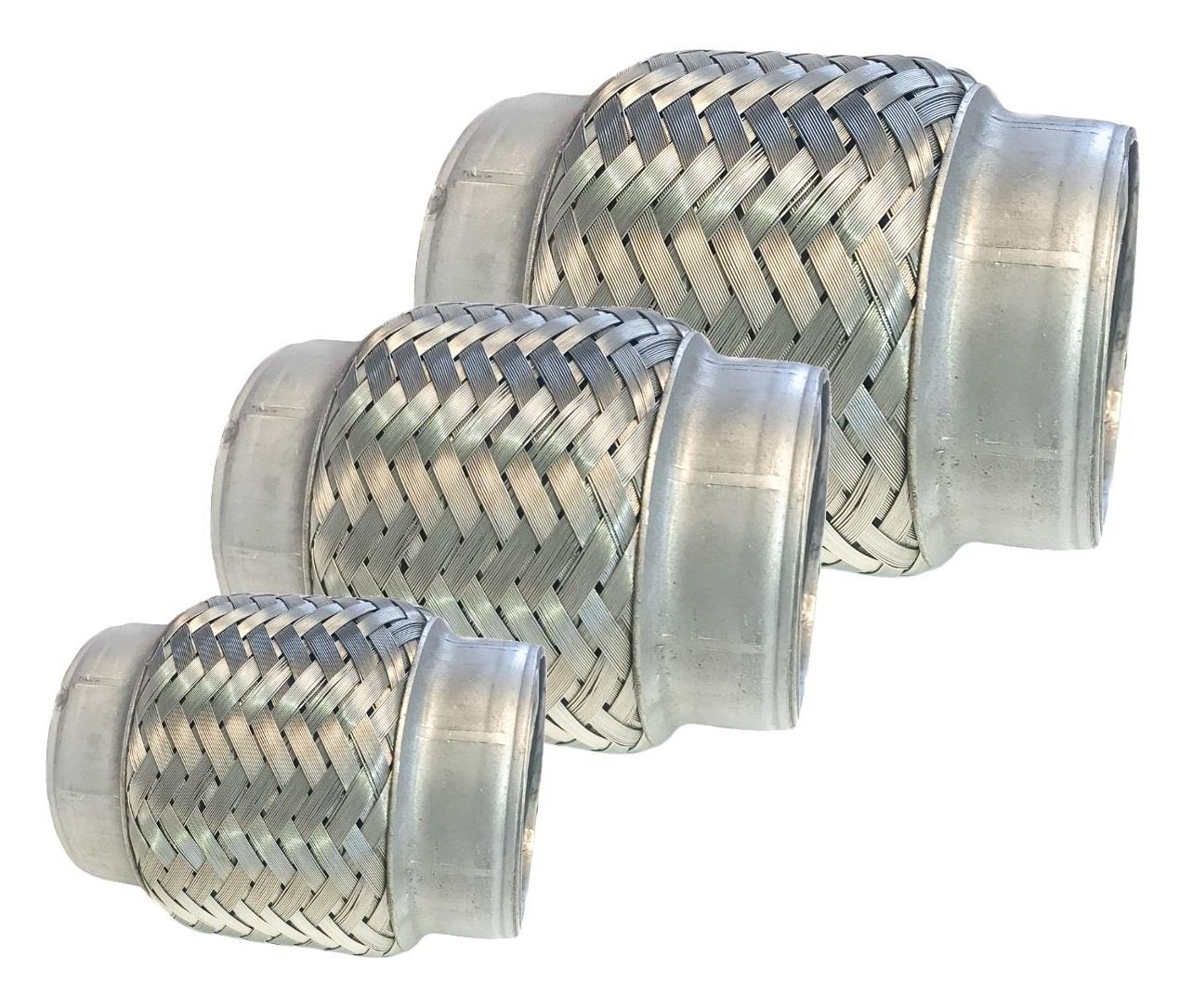 Stainless Exhaust Flexi Section Weld on braided interlock manifold