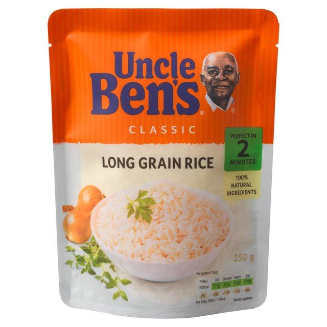 Uncle Bens Microwave Rice Long Grain 250g (0.55lbs) 5028881186823 eBay