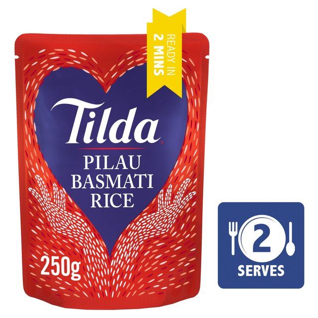 Tilda Pilau Microwave Basmati Rice 250g 250g (0.55 lbs) 7625660563387