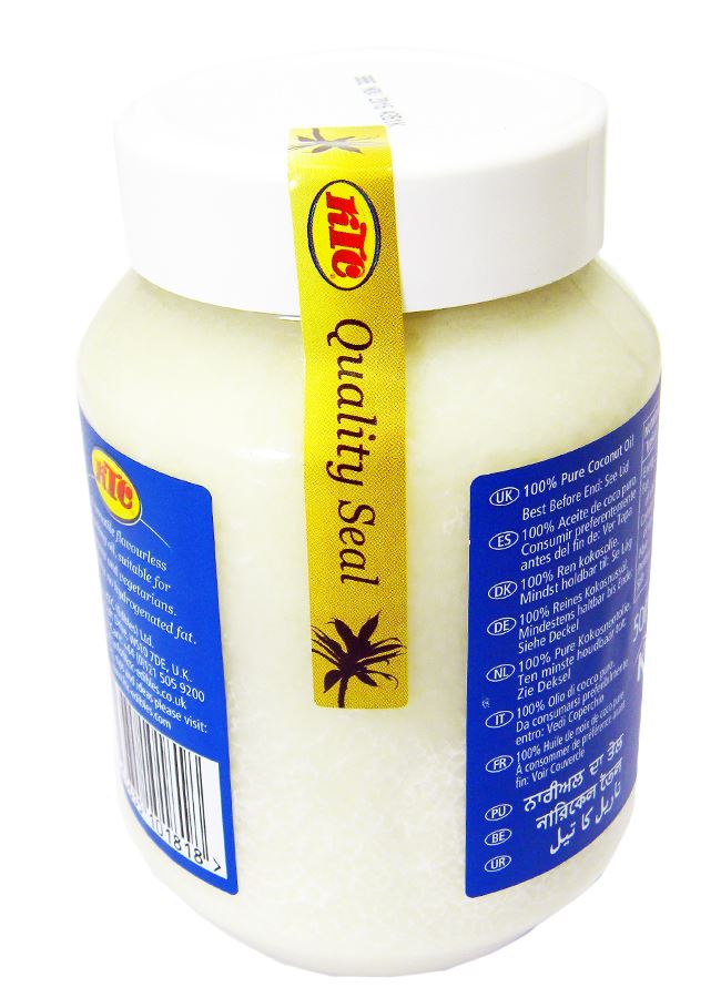 6 x KTC 100 Pure Coconut Oil 500ml, Hair & Skin Moisturiser Edible