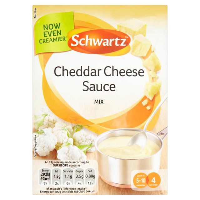 Schwartz Cheddar Cheese Sauce Mix 40g eBay
