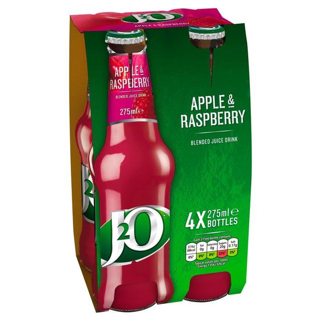 J2O Apple & Raspberry 4 x 275ml (37.2fl oz) eBay
