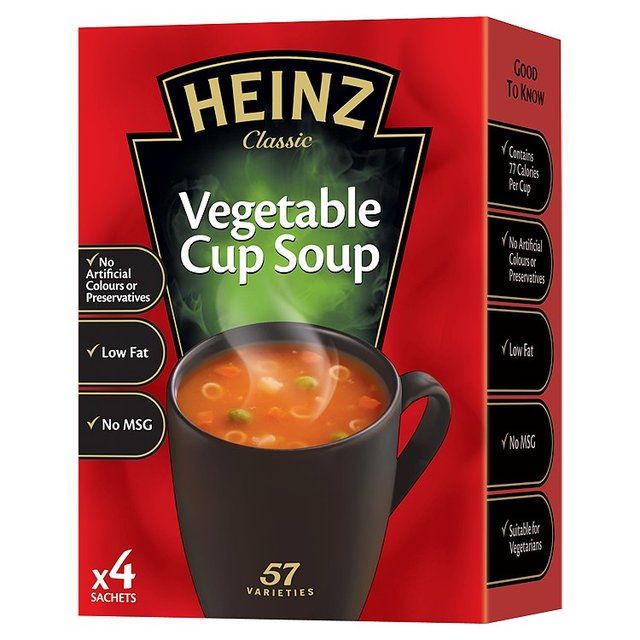 Heinz Vegetable Cup Soup 4 x 19g (0.17lbs) 5028881195399 eBay