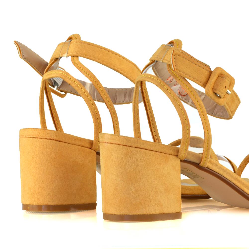 mid heel perspex shoes