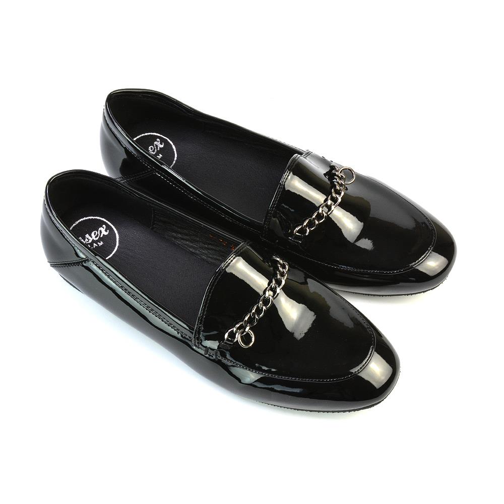 Damen Slipper Halbschuhe Damen Freizeit Flach Pumps Arbeit Büro Schule Schuhe Gr. - Bild 10 von 28