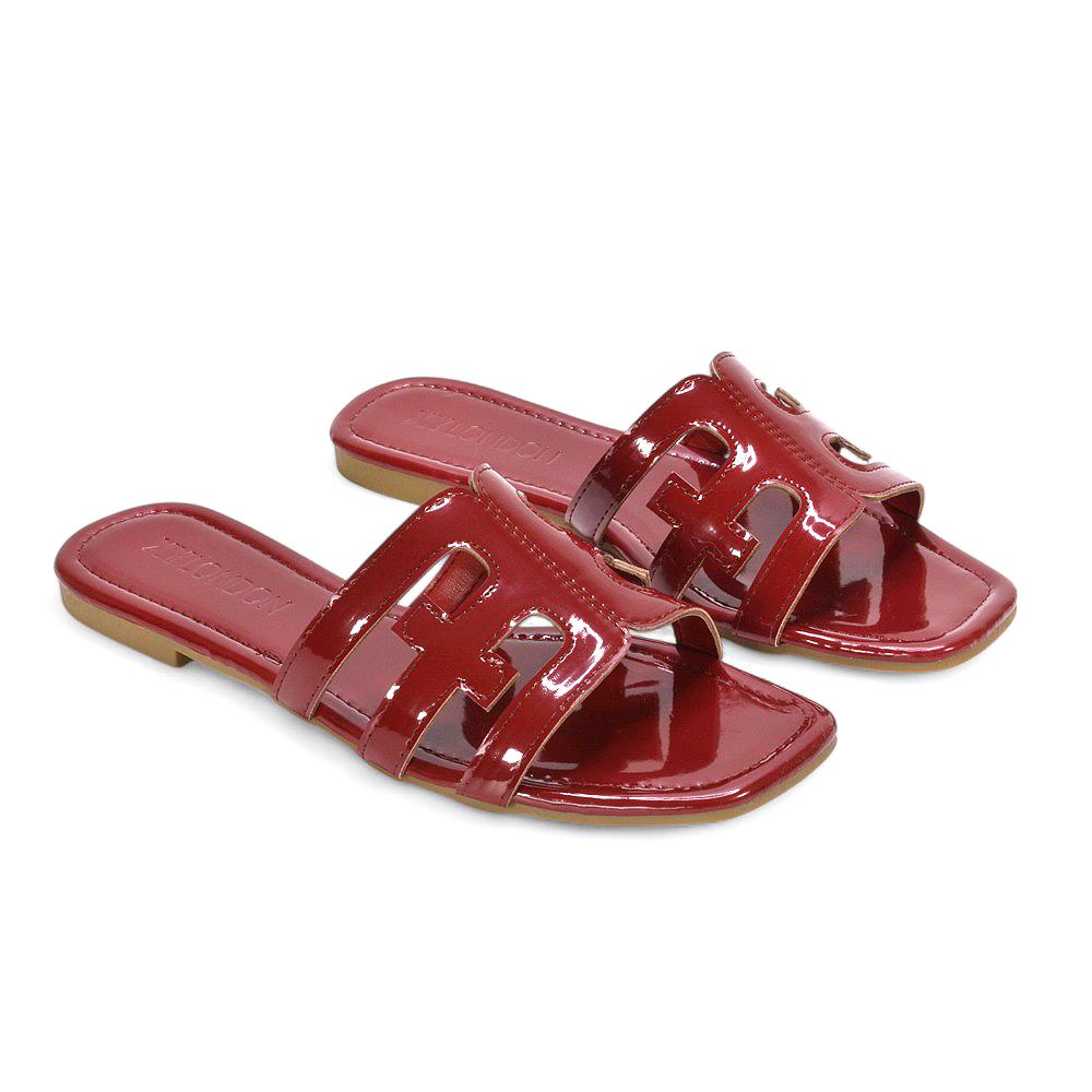 Women's Cut Out Slider Ladies Flat Slip On Holiday Casual Strappy Mule Sandals - Picture 13 of 35