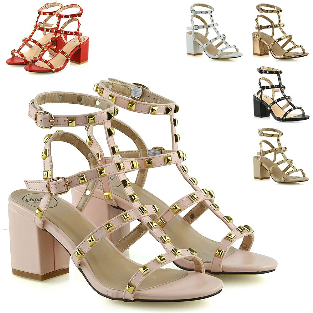 ladies studded sandals