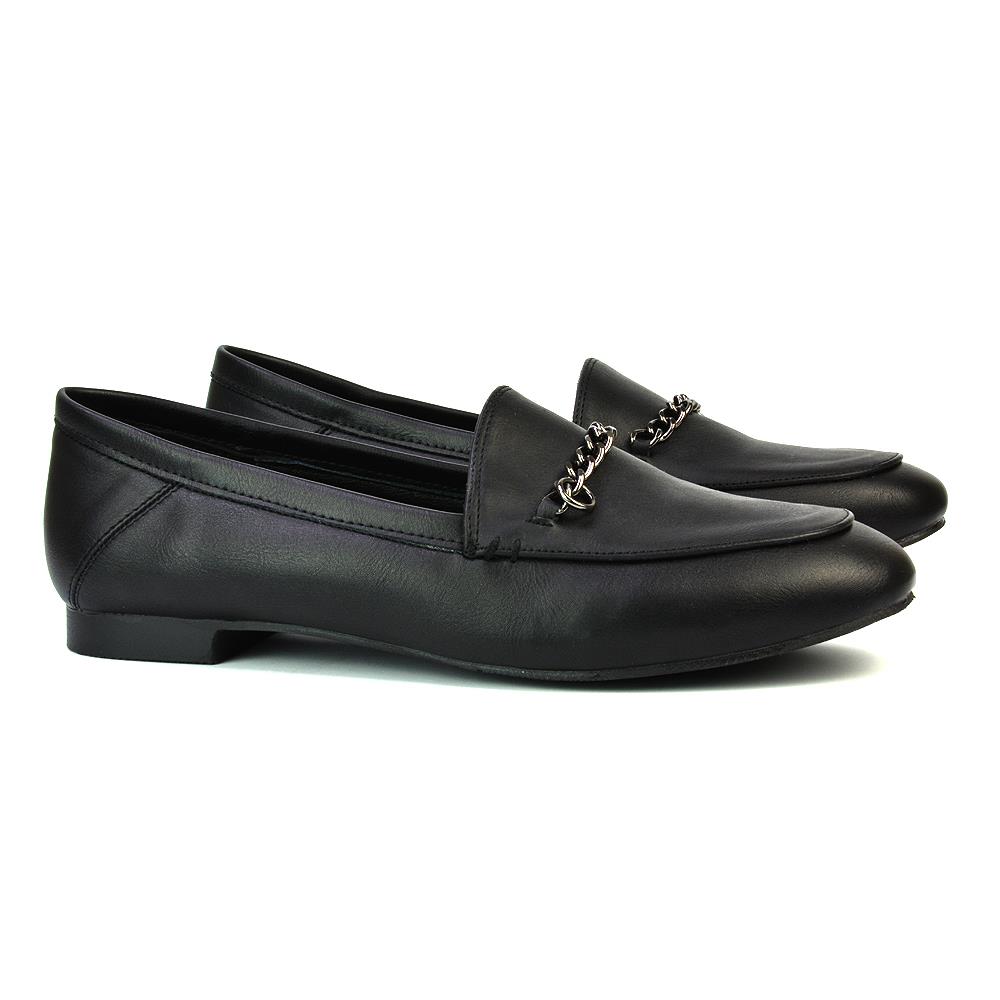 Damen Slipper Halbschuhe Damen Freizeit Flach Pumps Arbeit Büro Schule Schuhe Gr. - Bild 15 von 28