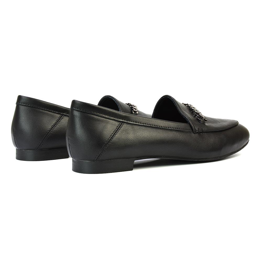 Damen Slipper Halbschuhe Damen Freizeit Flach Pumps Arbeit Büro Schule Schuhe Gr. - Bild 18 von 28