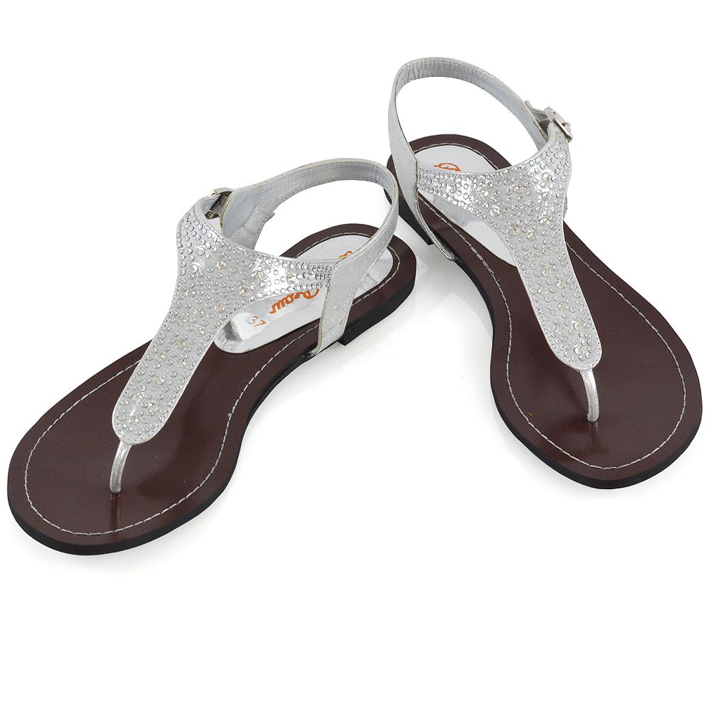 strappy thong sandals