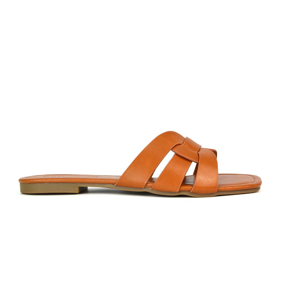 Women's Flat Slide Sandals Casual Slip On Summer Holiday Slider Size 3-8 - Picture 32 of 45