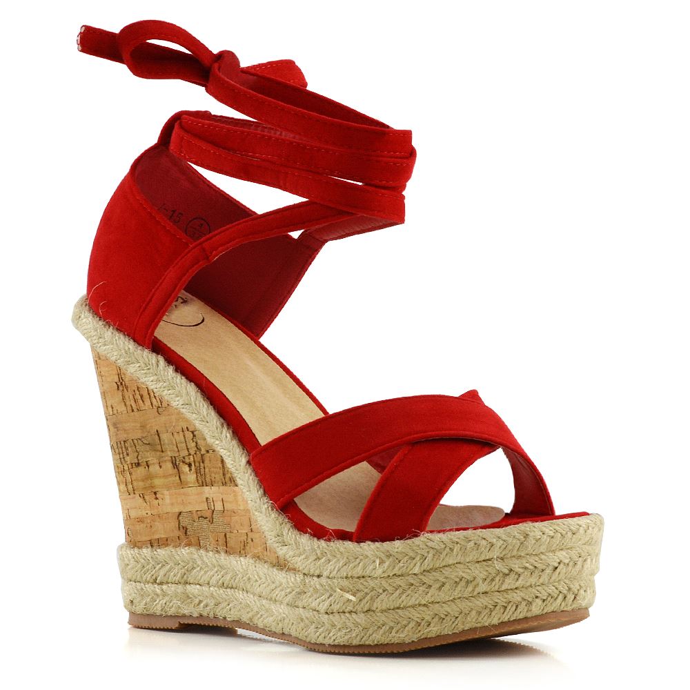 tie up espadrille platform sandals