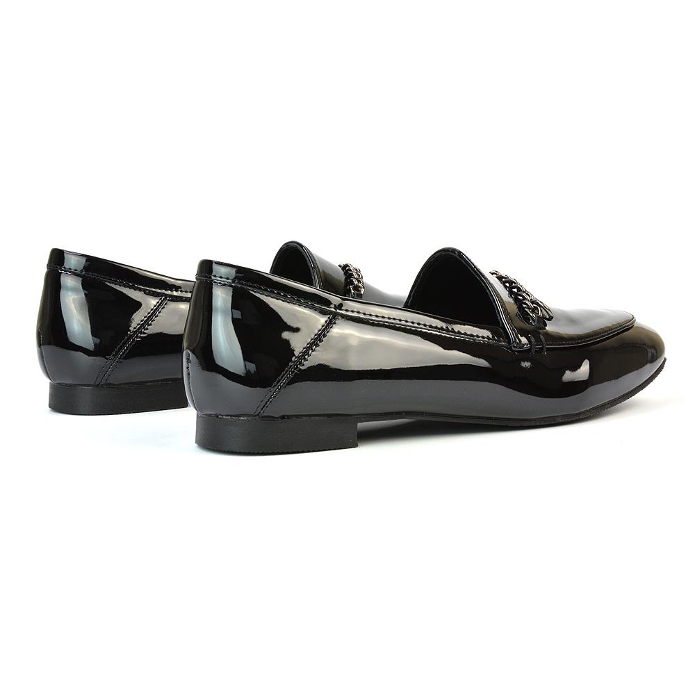 Damen Slipper Halbschuhe Damen Freizeit Flach Pumps Arbeit Büro Schule Schuhe Gr. - Bild 9 von 28