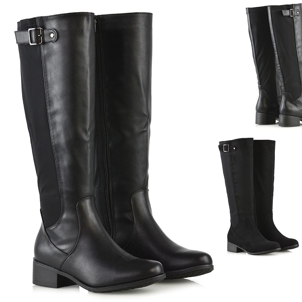 cheap knee high boots no heel