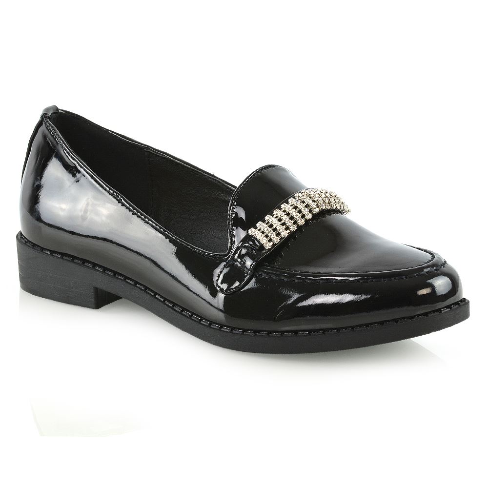 womens black work loafers