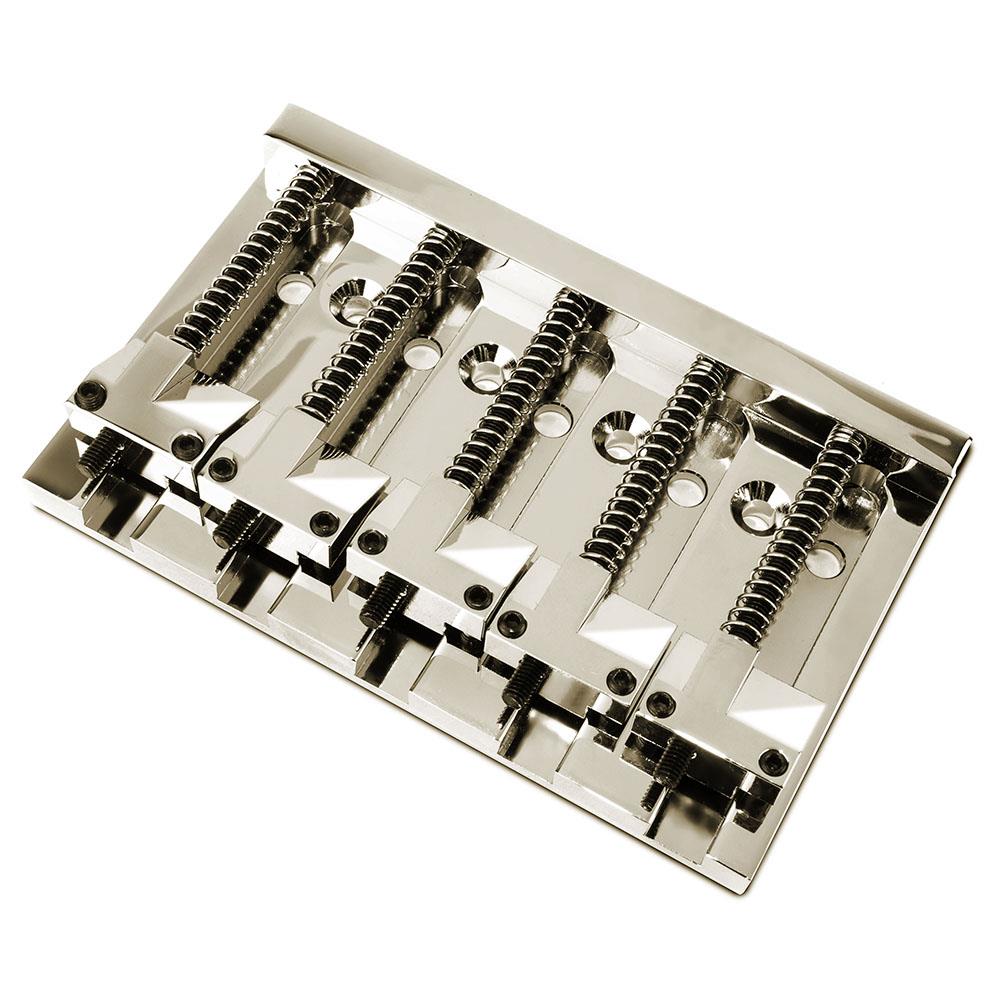Puente de guitarra compatible con bajo jazz/precisión latón macizo 5 cuerdas HMB503 - Imagen 9 de 10